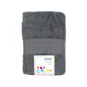 asciugamano con ospite bassetti grigio antracite