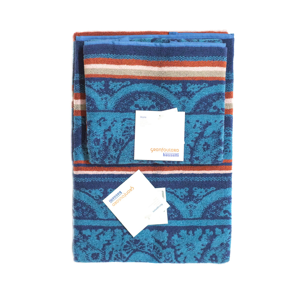 asciugamano imperia granfoulard bassetti asciugamano Imperia di Granfoulard bassetti jacquard blu
