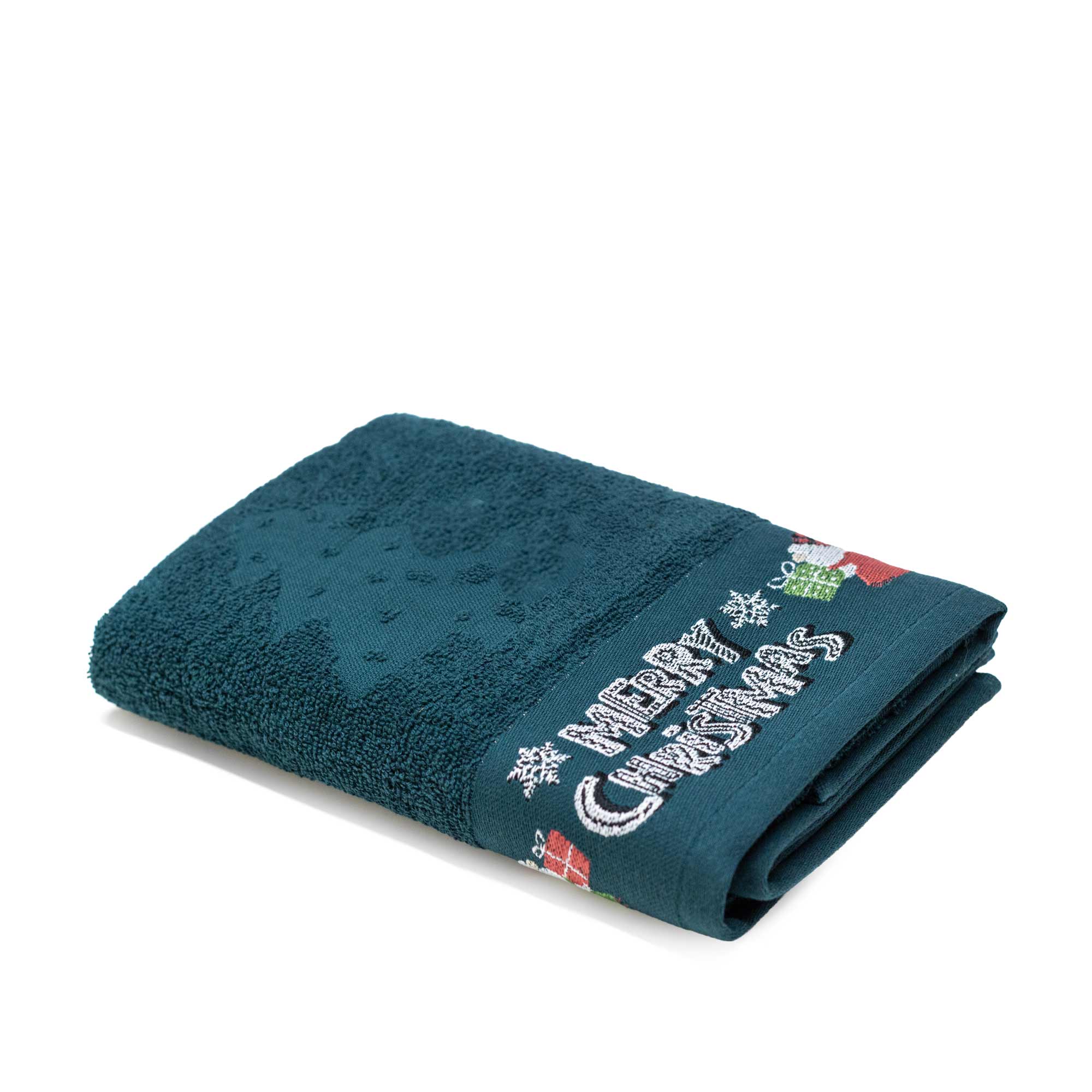 dettaglio-asciugamano-merry-christmas-mae-verde