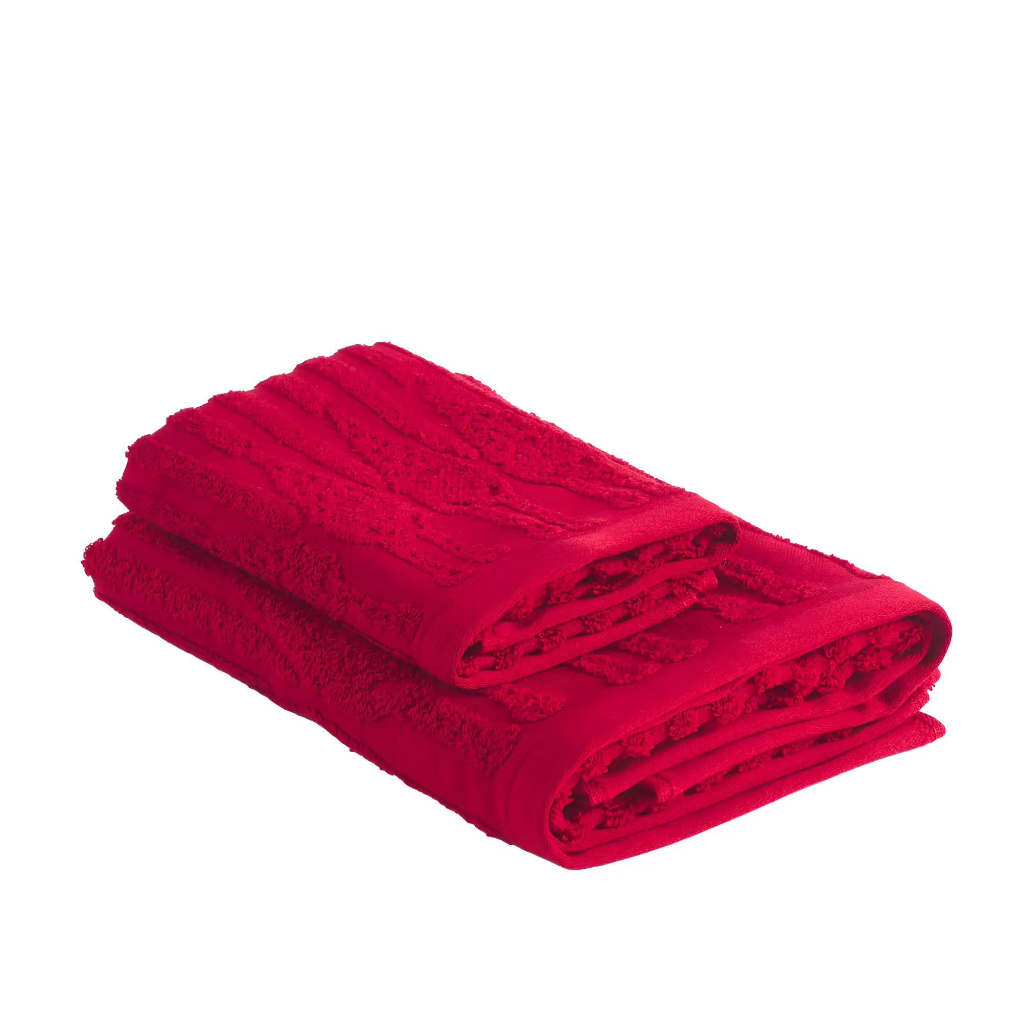 dettaglio-asciugamano-gnomi-jacquard-mae-rosso Asciugamano natalizio rosso con gnomi jacquard