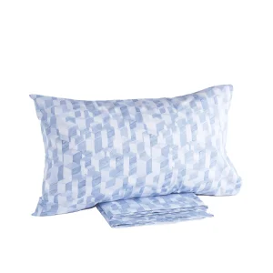 completo letto singolo Cubrik da una piazza con cubi in azzurro