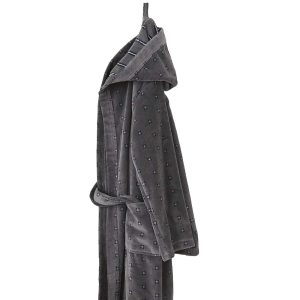 accappatoio jacquard Lancaster di Pretti appeso