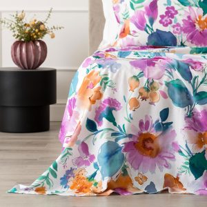 angolo delle lenzuola matrimoniali Melika di Riviera multicolor