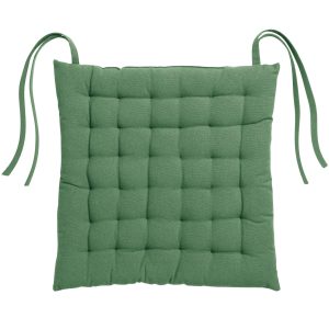 cuscino per sedia della cucina Zea in verde prato con laccetti
