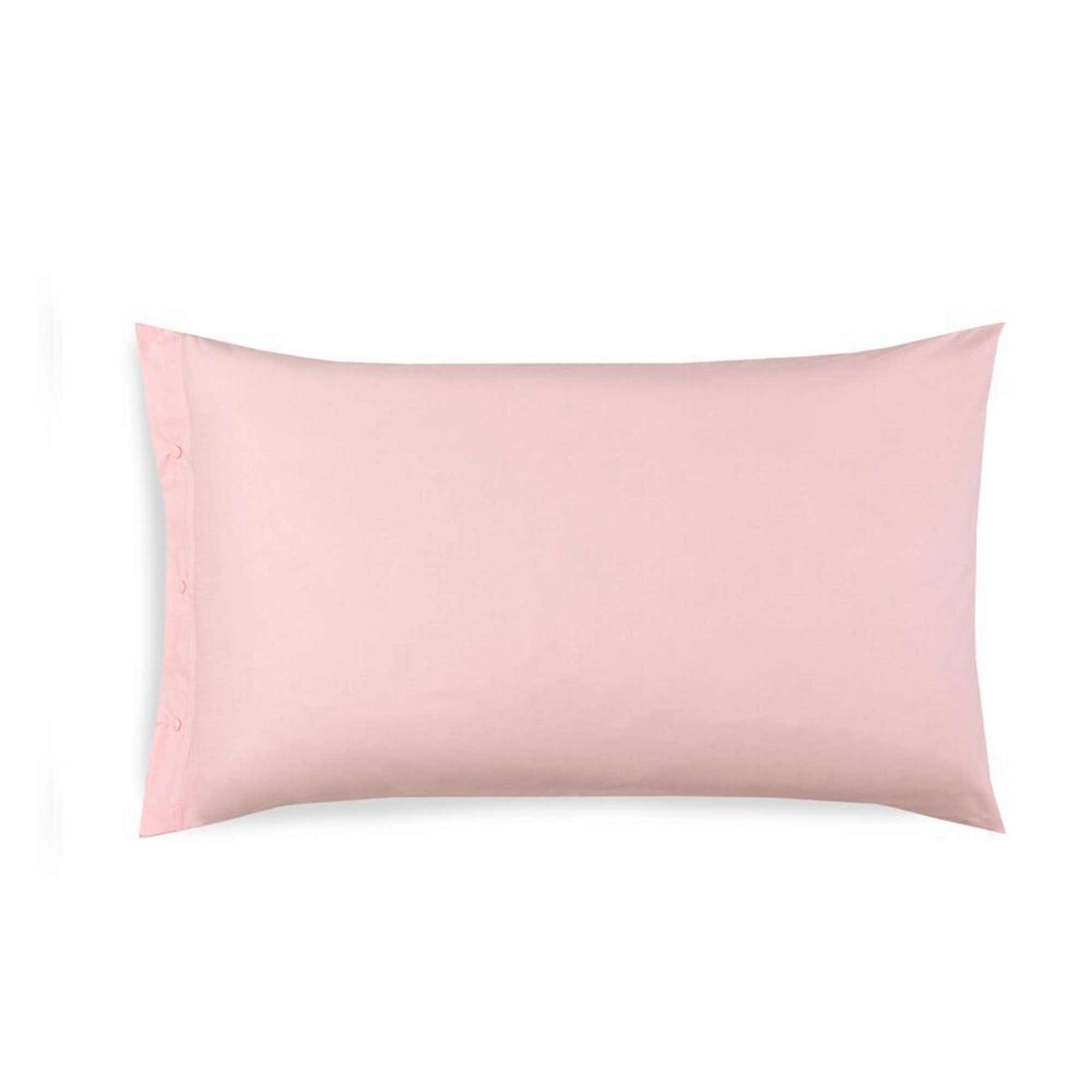 Federa Zucchi Clic Clac con bottoncini in percalle di cotone Rosa Peonia