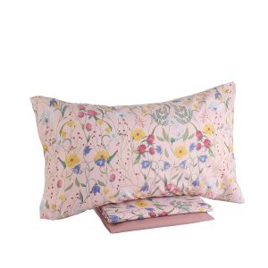 Lenzuola matrimoniali Provenzal di Maè in rosa