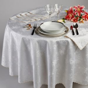 servizio tavola in fiandra Rose Bianche di MTC zoom