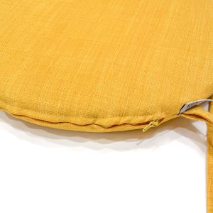 retro cerniera sfoderabile cuscino per sedia da cucina rotondo giallo Irlanda