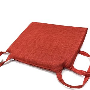 dettaglio cuscino trapezio per sedia da cucina Ischia rosso mattone