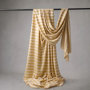 tessuto in raso jacquard giallo e oro Rimini